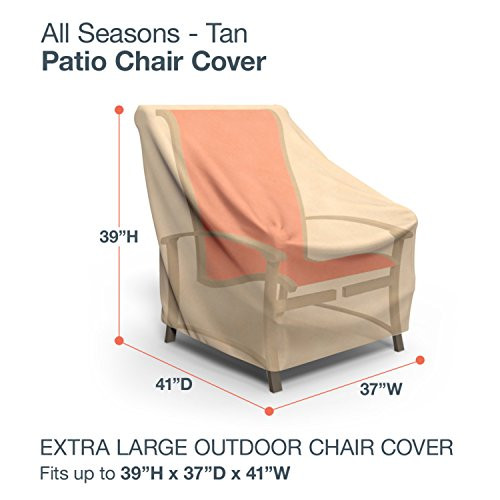 Budge All-Seasons Extra Large Outdoor Chair Cover P1W04SF1 - Tan New