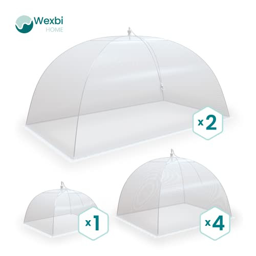 Wexbi-home Food Cover Mesh Collapsible Bowl Tent Protector - Pop-Up Umbrella New