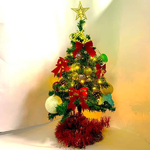 2 Ft Pink Christmas Tree - 24 Inch Tabletop Artificial Christmas Tree New