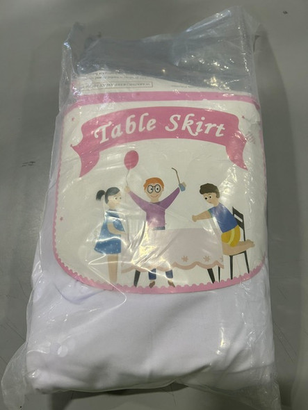 GENERIC TABLESKIRT 6FT - WHITE