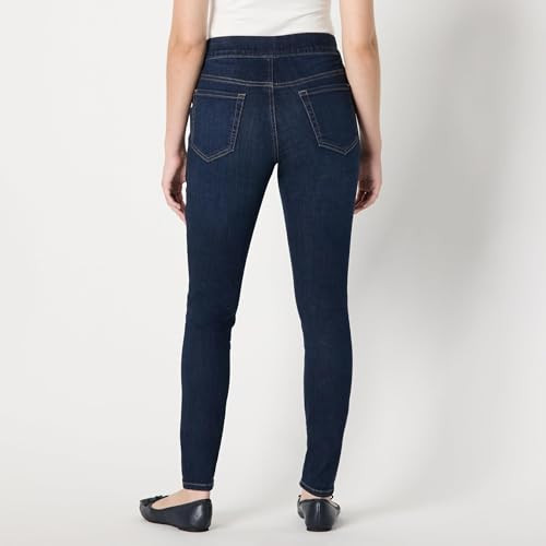 AMAZON ESSENTIALS WOMEN'S STRETCH DENIM SKINNY JEGGING, SIZE 16 LONG, DARK WASH New