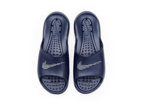 CZ5478400 NIKE MEN'S VICTORI ONE SHOWER SLIDE - SIZE MEN 9 - NAVY/WHITE New