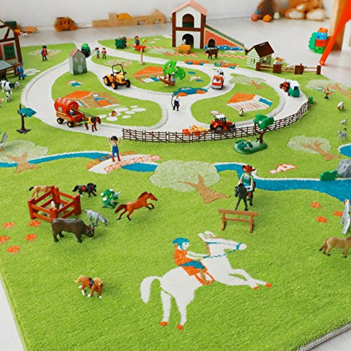 IVI Farm Soft Thick Nursery 3D Play Mat Rug Non-Toxic Hypo-Allergenic New
