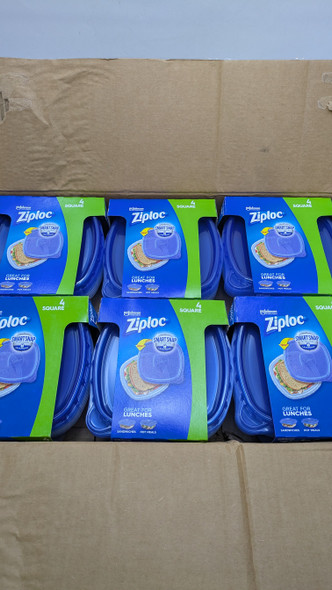 Ziploc Food Storage Meal Prep Containers 6packs of 4, 24 Count New