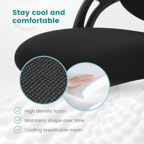 Ergonomic Computer Mesh Swivel Task Chair Wheels Comfortable Lumbar Support New