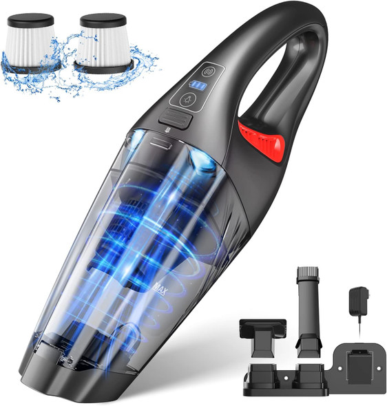 IMINSO Handheld Vacuum Cordless Car Vacuum Cleaner 9000PA HM611A-Black/Red