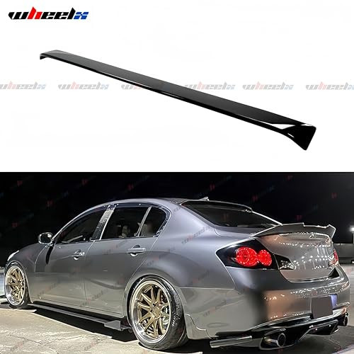 WheelX Rear Window Rooftop Spoiler 2007-2015 Infiniti G35 G25 G37 Q40 - Black New