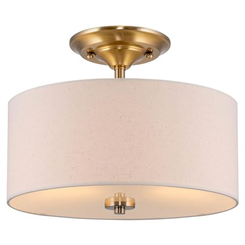 Kira Home Addison 13" 2-Light Semi-Flush Mount Ceiling Light Fixture B017WP7VRU New