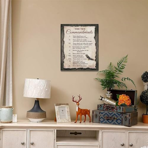 10 Commandments Wall Art Vintage Ten Commandments Pictures Wall Decor New