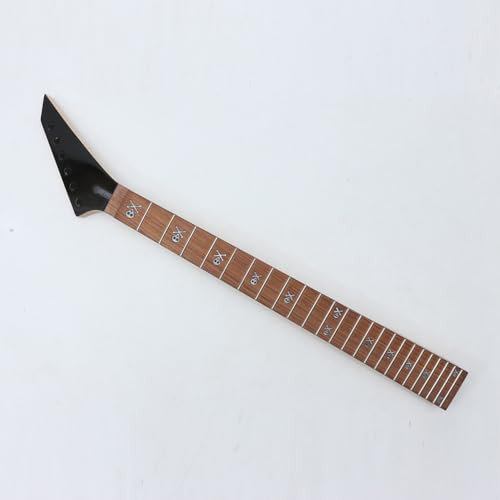 Black guitar neck 24fret 25.5inch Maple neck rosewood fretboard skull Inlay New