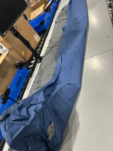 GENERIC 28" BY 80" AIR UP MATTRESS - GRAY/BLUE