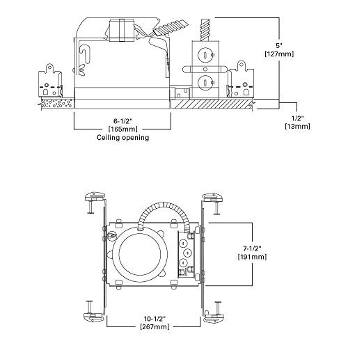 HALO H27 6-Pack 6" IC-Rated Air-Tight New Construction E26 Quick Connect New