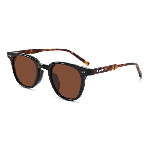 Tucci Italy Brown Polarized UV400 Sunglasses Lightweight Flexible Fit