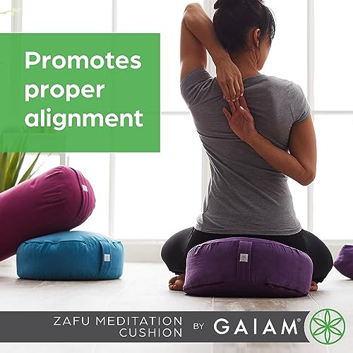 GAIAM ZAFU MEDITATION CUSHION - BLACK