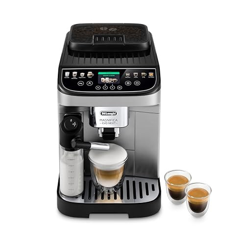 De'Longhi Magnifica Evo Next Automatic Espresso Machine, Frother, Silver Black