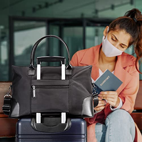 B01DM3NG1Q ECOSUSI Duffle Bag Weekender Bag Brown New