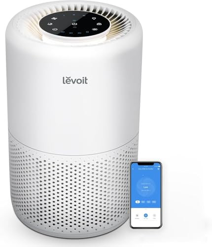 Levoit Core 200S True HEPA Air Purifier Home Large Room stroboscopic White New