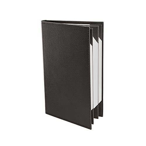 Menu Covers Made of Premium Faux Leather (10-Pack) 8.5" X 14" (Black, 6 Views) New