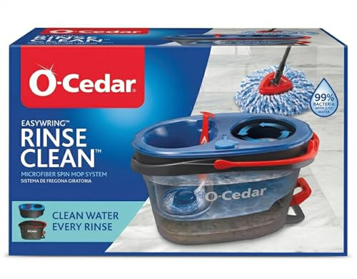 O-Cedar Easywring Rinse Clean Microfiber Spin Mop System 1 Each New