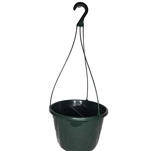 10" Diameter Contempo Swirl Hanging Basket Landmark Plastics 10 Green/White New