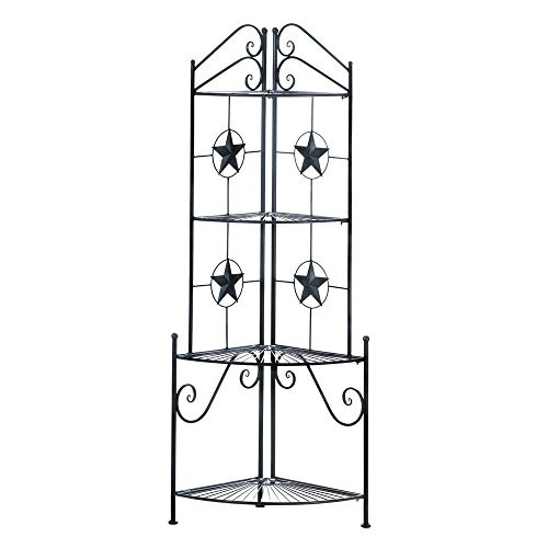 Zingz and Thingz Lone Star Corner Shelf B018ABHQZC - Black New