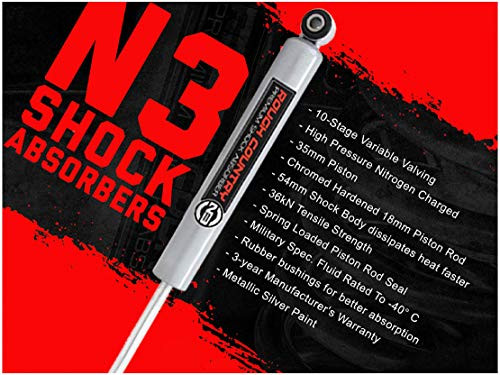 Rough Country 0-3" N3 Rear Shock Absorbers for 09-18 Ram 1500 4WD - 23141_K New