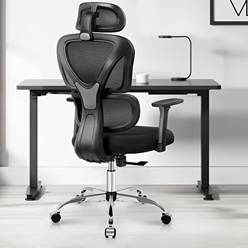 KERDOM Ergonomic Office Chair Breathable Mesh Gaming Chair (S-Black) New