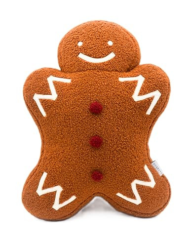 DALIYREPAL Moptrek Christmas Decoration Plush Pillow Gingerbread CA-Bullets New