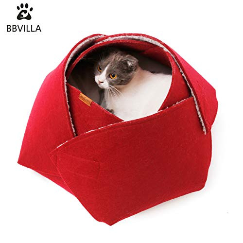 BBVILLA Rose Cat House Cat Cave Pet Summer Bed Collapsible Pet House New