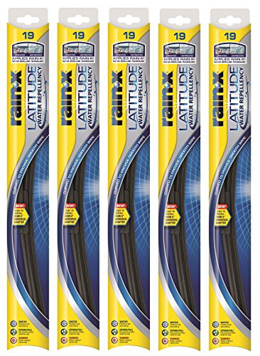 Rain-X 5079276-2-5PK Latitude 2-IN-1 Water Repellency Wiper Blade, 19" Pack of 5 New