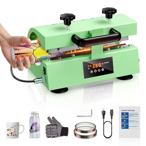 RUNWIN Tumbler Heat Press Machine,110V Auto Timer Cup Mug Heat Press Machine New