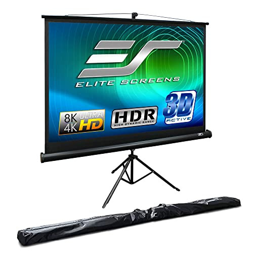 Elite Screens Tripod Series 92" 8K / 4K Ultra HD T92UWH - Black New