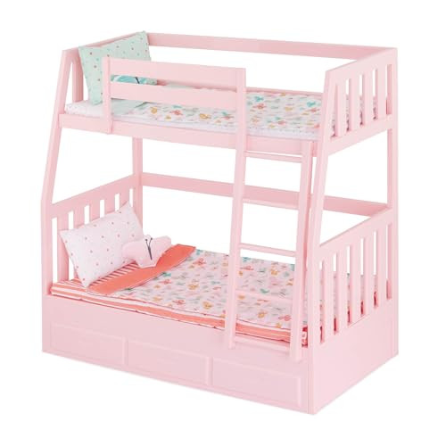 Our Generation PINK BUNK BEDS ACCESSORY SET FOR 18" DOLLS BD35378 - PINK New