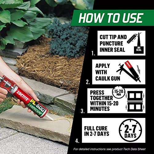 Loctite PL 500 Landscape Block & Stone Construction Adhesive 10 fl oz 12 Pack New