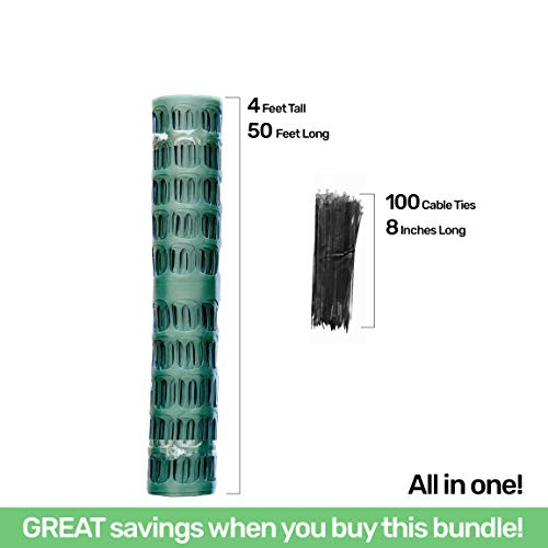 PeerBasics Patio Snow Garden Fencing Lightweight Safety Netting - Dark Green New