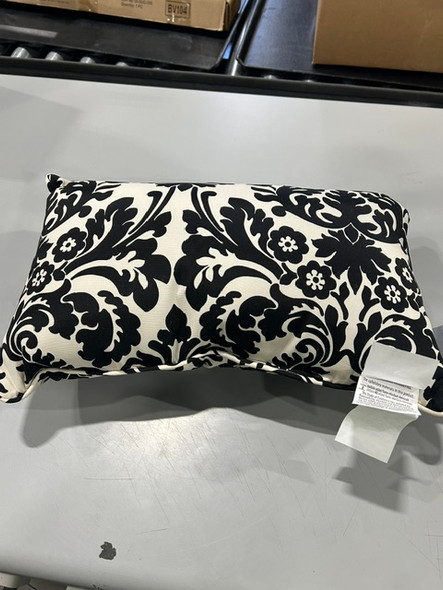 PILLOW PERFECT 13X20 CRC OD ESSENCE ONYX 117270 - BLACK/WHITE