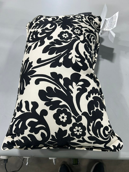 PILLOW PERFECT 13X20 CRC OD ESSENCE ONYX 117270 - BLACK/WHITE
