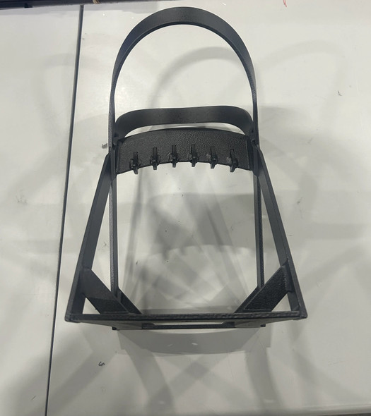 HOOSEL METAL FIREWOOD SPLITTER, 9INCH OPENING, 14.5INCHES TALL - BLACK