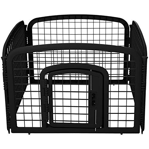 Amazon Basics Square Shaped 4-Panel Plastic Pet Pen Fence Enclosure New