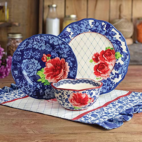 Heritage Floral 12-Piece Dinnerware B084YVPLD8 - New New