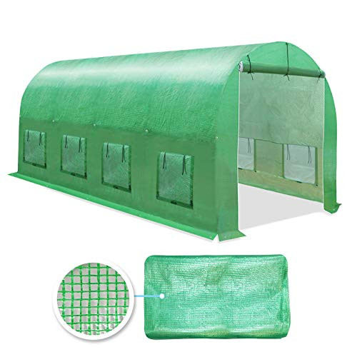 BenefitUSA Cover Canopy Replacement for Larger Green House 16'x7'x7' Walk in New