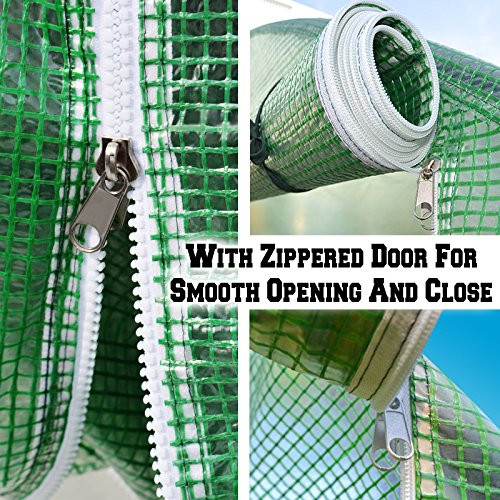 BenefitUSA Cover Canopy Replacement for Larger Green House 16'x7'x7' Walk in New