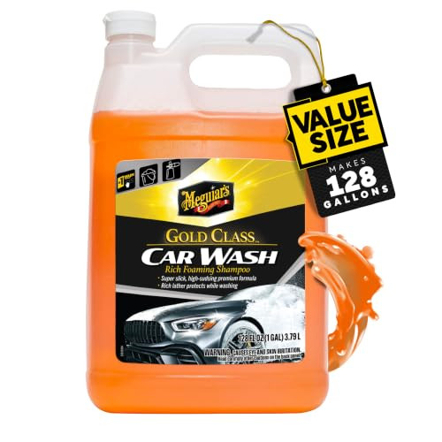 Meguiar's Gold Class Car Wash Get Professional Results Foam Cannon 1 Gal, 4 Pack New