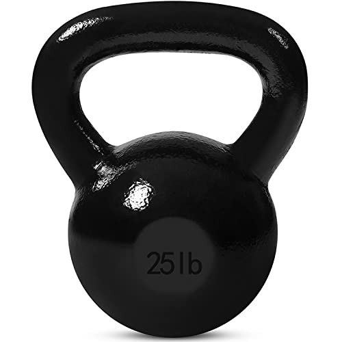 JFIT Cast Iron Kettlebell Single Weight Flat Bottom Polished Handle B08XSNZ54S New