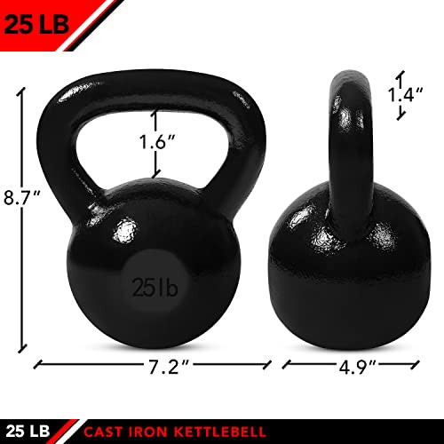 JFIT Cast Iron Kettlebell Single Weight Flat Bottom Polished Handle B08XSNZ54S New