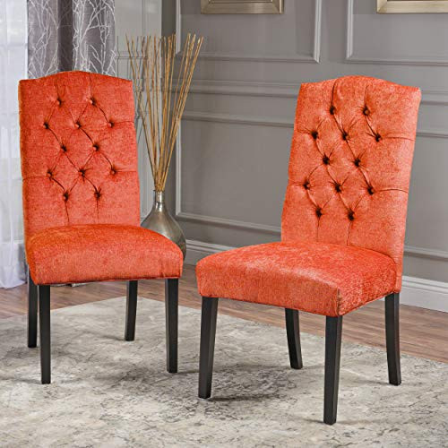 Christopher Knight Home CKH Crown Top Dining Chairs, 2-Pcs Set, Burnt Orange New