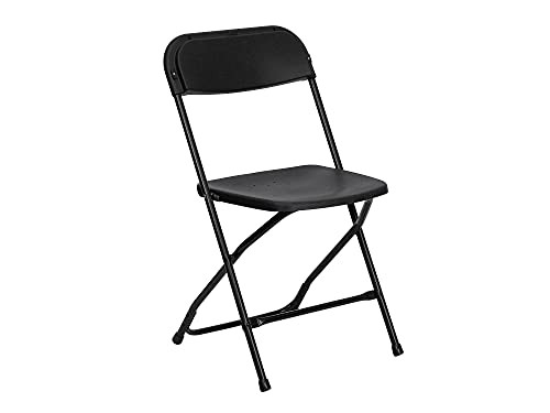 Flash Furniture Hercules Plastic Folding Chair - Black