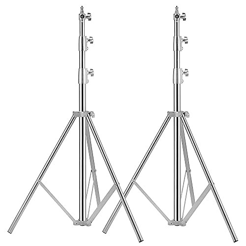 ITOTIN Stainless Steel Light Stand Photography Spring Cushioned Heavy Duty New