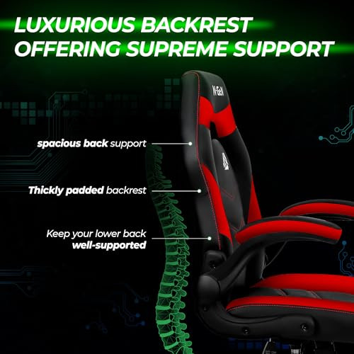 N-GEN GAMING Video Gaming Chair Ergonomic Office Desk Chair B0D7LB6JBT - Red