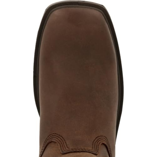 ROCKY Worksmart Unlined Western Boot - B08RLDDP73 Dark Brown Size 12(W) New